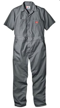 Dickies short sleeve gray cover alls