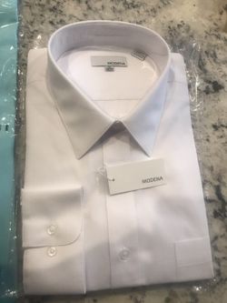 New Modena dress shirt Tall 18 36/37