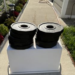Set Of (10)  5 Lbs Iron Grip Weight Plates , 2 Inches Hole. $80.00  Or Best Offer. 