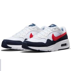 NIKE AIR MAX SC WHITE UNIVERSITY RED SIZE 9.5 JUST LIKE NEW IN VERY GOOD CONDITION 