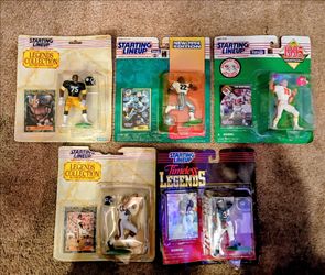 Lot of 5 Vintage NFL Starting Lineup Figures