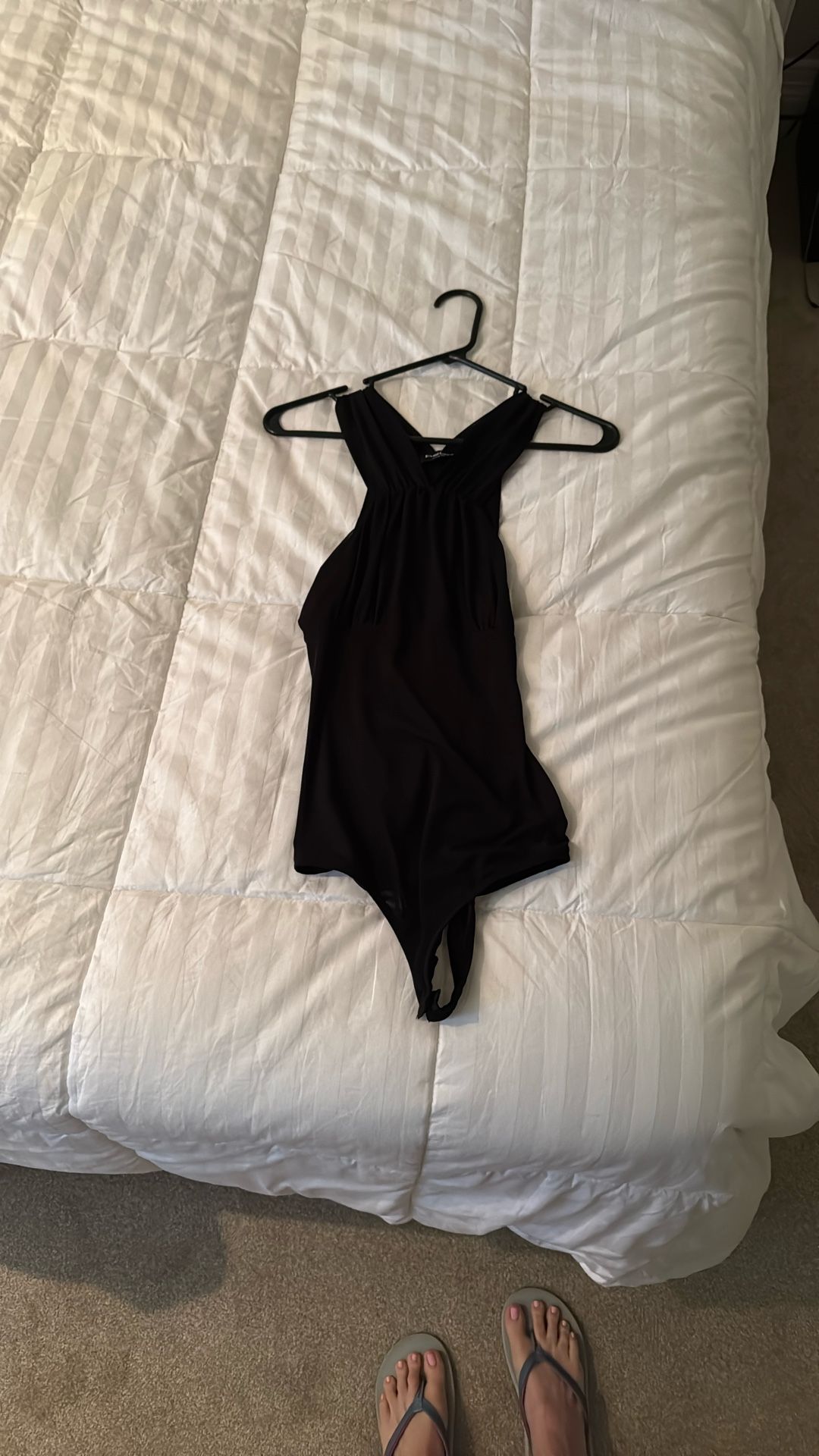 Bebe Black Bodysuit