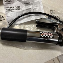 Bravex Heavy Duty Professional Pistol Grip Grease Gun 6000 PSI - 18 inch Flex Hose