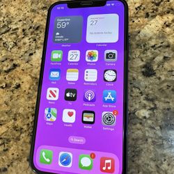 Apple iPhone 12 128gb Black Color AT&T And Cricket Wireless Ready
