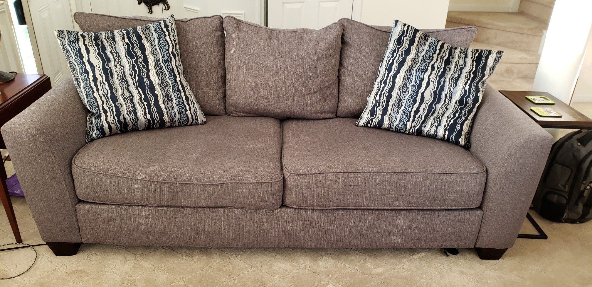 Sofa and loveseat. 100.00 cash only