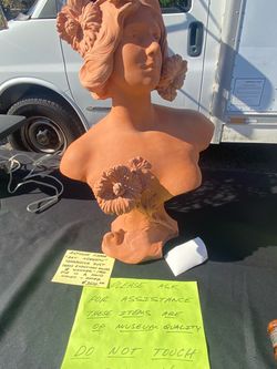 Antoine Farre Art Nouveau Terracotta Bust