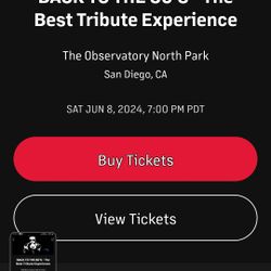 4 TIXS 80"s TRUIBUTE BAND TONIGHT