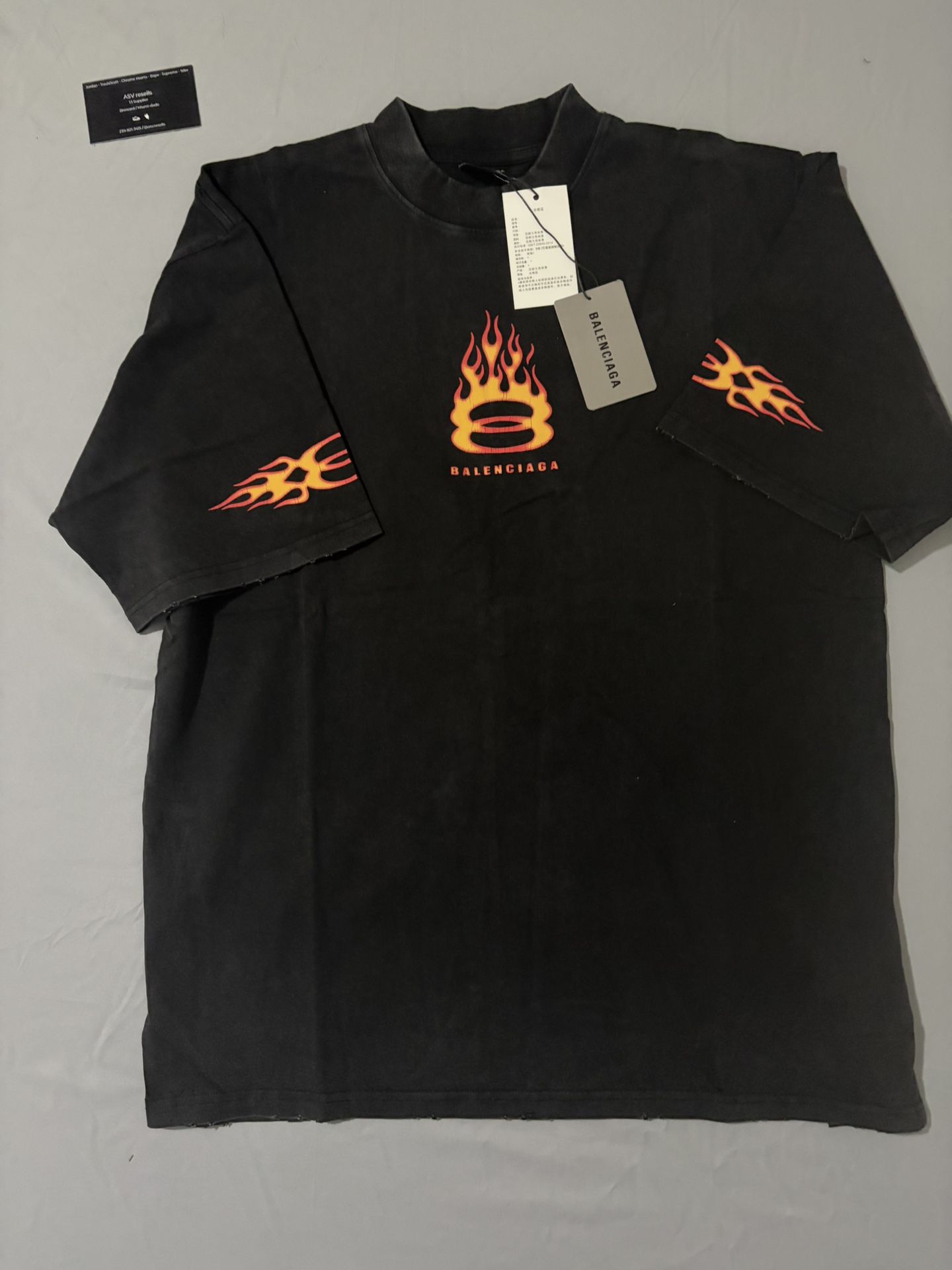 Balenciaga Flame Tee Red/Black
