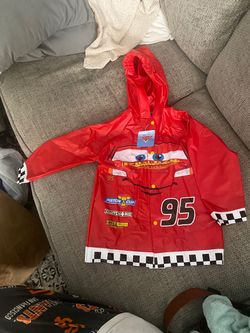 Cars Lightning McQueen Rain Jacket in 4T