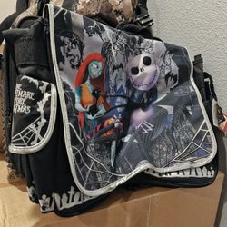 Vintage Nightmare Before Christmas Crossbody Messenger Bag w/Shoulder Strap