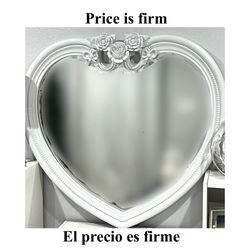 Disney Princess Fairytale White Heart Mirror