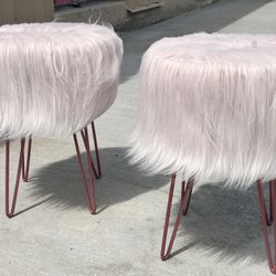 Powder Pink Footstool