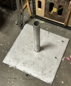 Heavy 18"x18" 35lb Pipe and Drape Base Plate