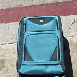 Protégé teal softside suitcase