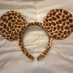 Brown & Tan Cheetah Printed - Mickey Ears 