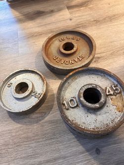 Cast Iron Weight Plates Set of 3