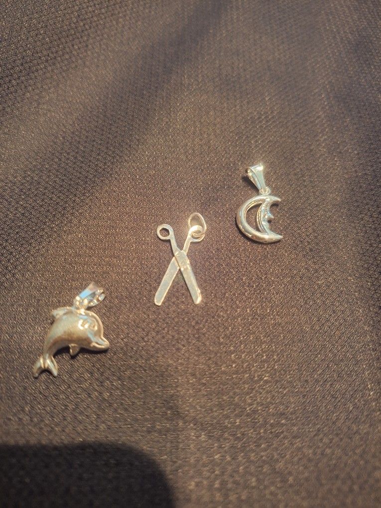 Sterling Silver Bracelet Or Anklet Charms.