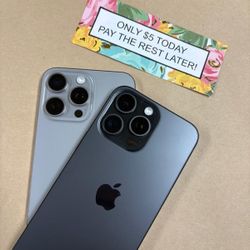 Apple IPhone 15 Pro Max 5G - Only $5 Today Pay The Rest Later! 
