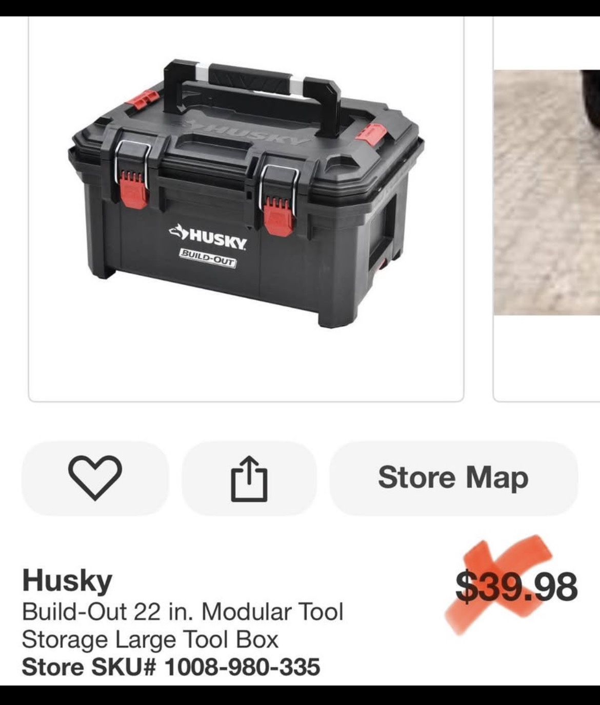 Husky Build-Out 22 in. Modular Tool Storage Large Tool Box