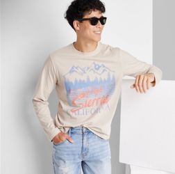 New With Tags Original Use High Sierras California Long Sleeve T-Shirt Size Medium
