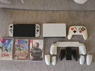 Switch Oled with pro controller and games