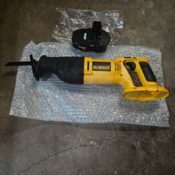 Sawzall with battery and blades