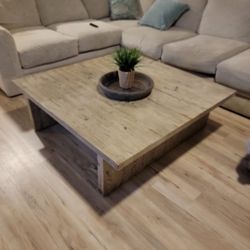 Solid wood table