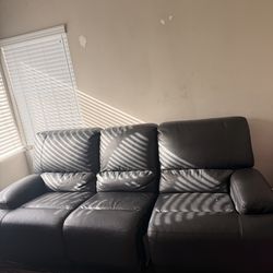 Betsy Furniture Leather Reclining Couch , Living Room Furniture Sofa