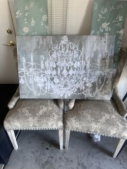 A Set Of Three Canvases 