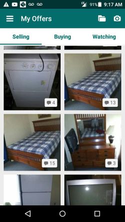 Nice bedroom set queen without mattress