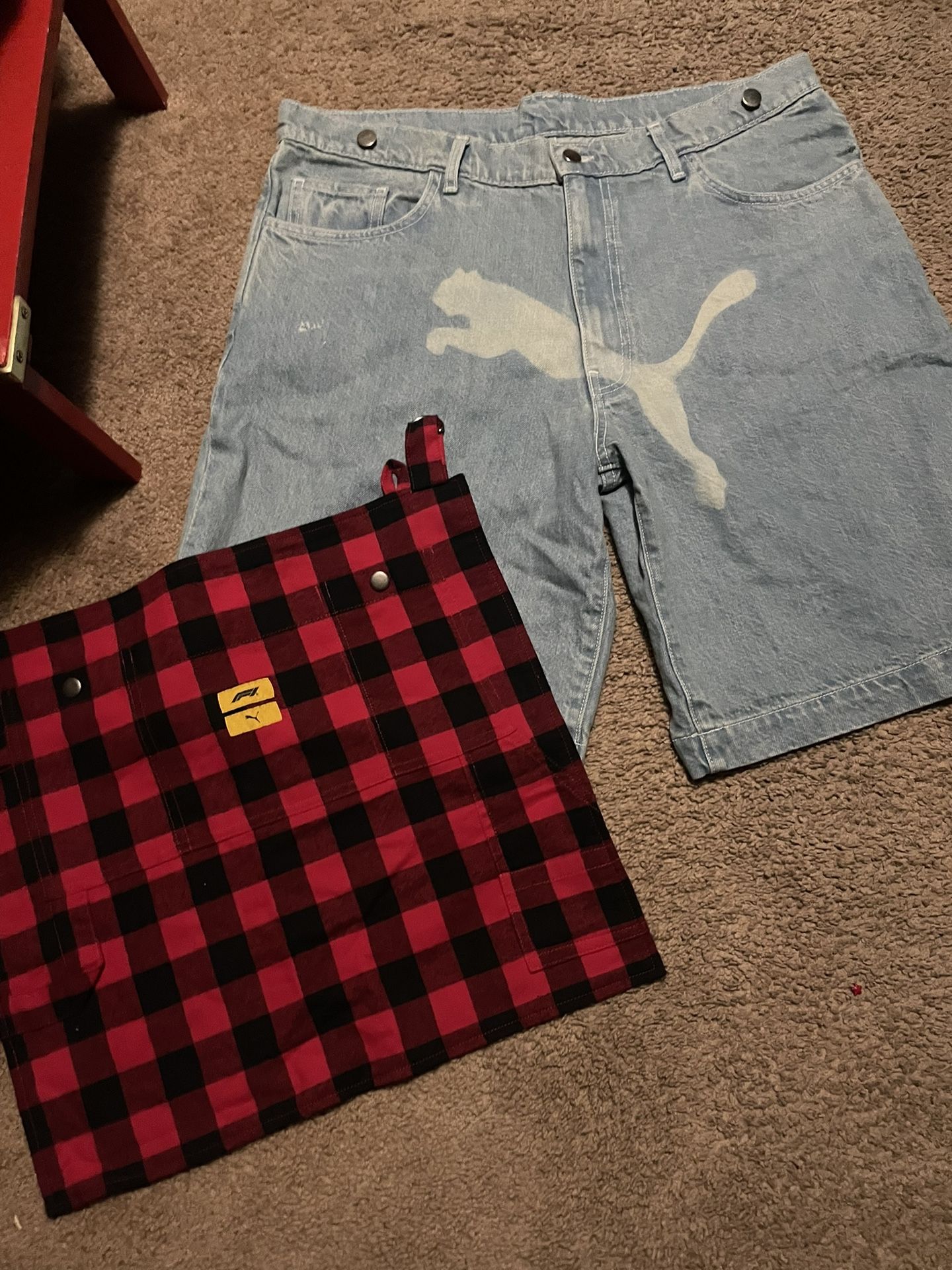 Asap Rocky X Puma Jean Shorts Size 34