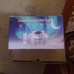 Cadrim Star Projector with Bluetooth Speaker and Remote, Northern Lights Aurora Projector with Moon and Star, Night Light Projector for Bedroom, Home 