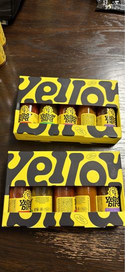 Yellow bird variety pack hot sauce