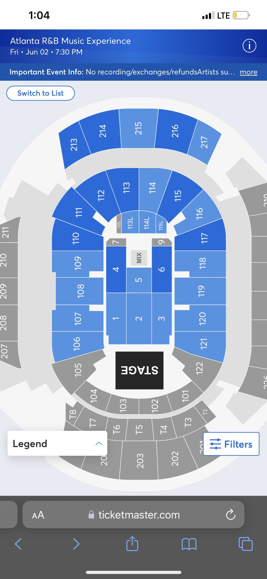 2 Tickets R&B Experience Concert 