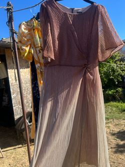 Pink gradient dress