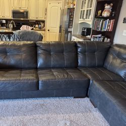 Leather Sectional 