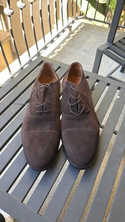 Beckett Simonon Brown Suede Dress Shoes Size 14 – Premium Handmade