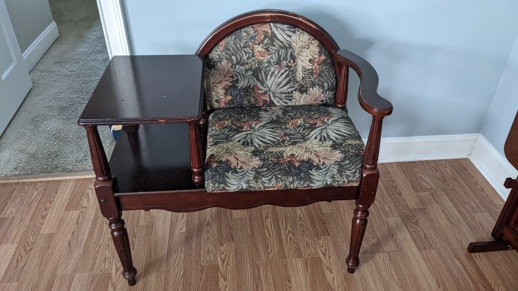 Vintage Telephone Chair/Gossip Bench
