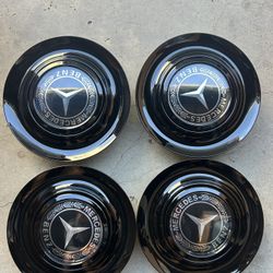 Set Of 4 Cadillac Black Grey Floating Center Caps Forgiato XL Hubcap Rim Emblem