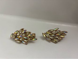 Feather shape large earrings special design