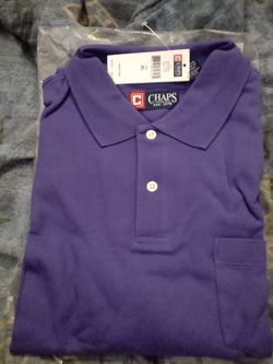Men's Chaps polo shirt,XL, PURPLE