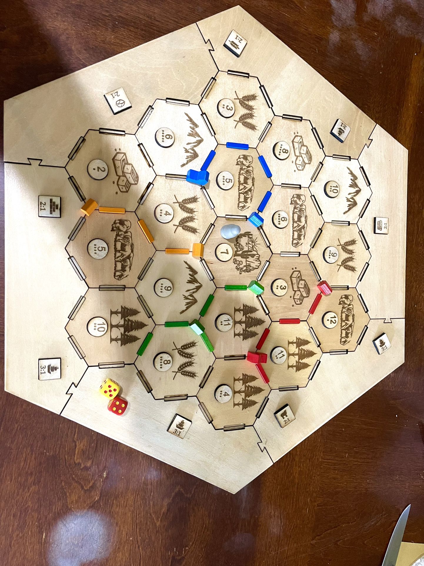 Custom Catan Wood Board