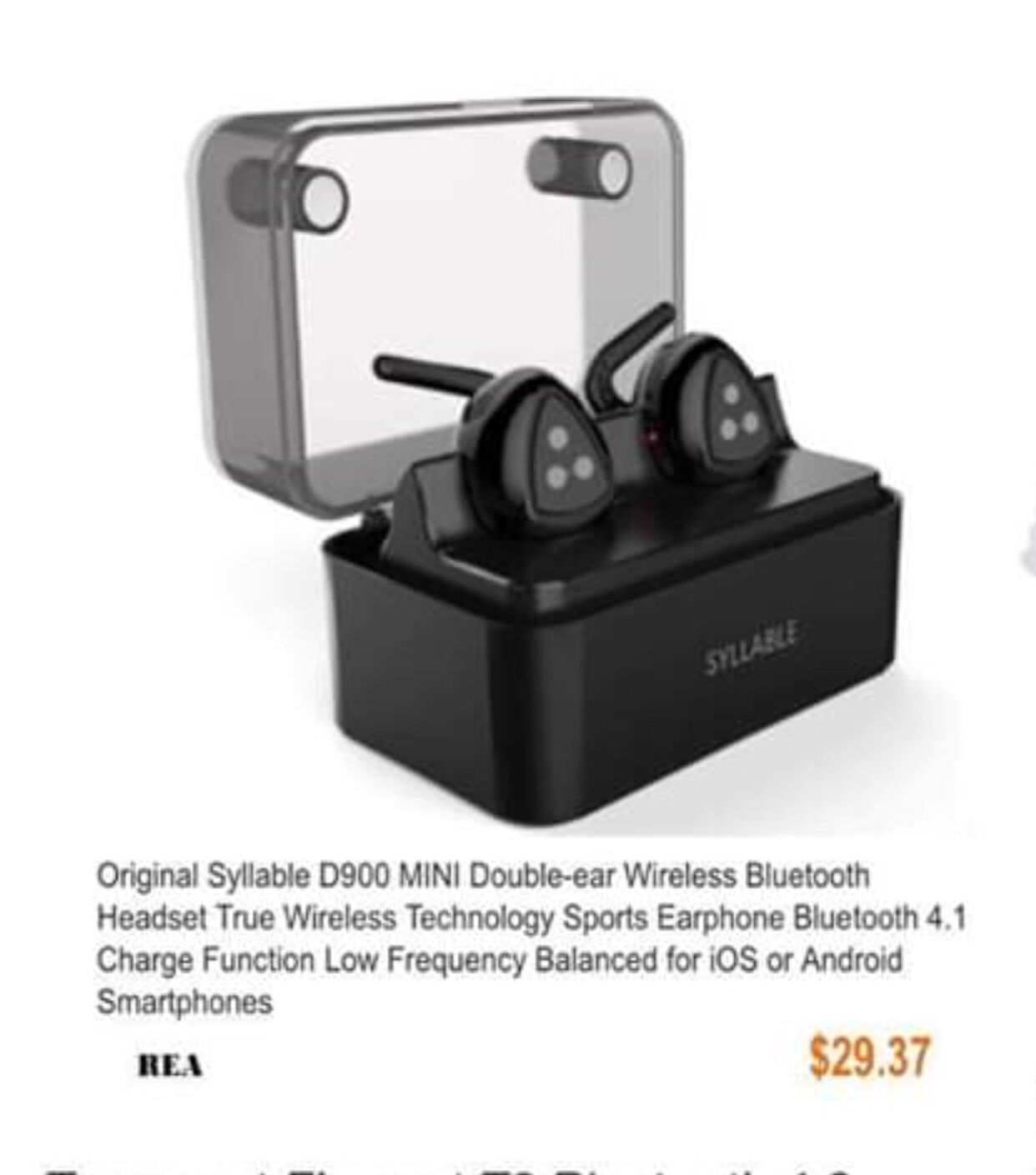 Double ear wireless Bluetooth headset