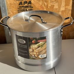 Aluminum 20 Qt Stockpot Dutch Oven Frying Pan Vaporera Tamale Steamer Rack & Lid