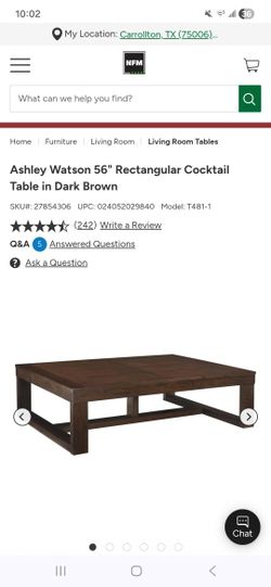 Ashley Watson 56" Rectangular Cocktail Table