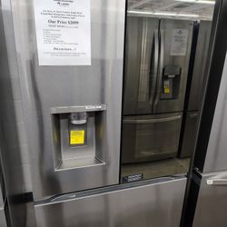 $2099(MSRP$4199, Save $2100) LG French Door Refrigerator with InstaView Door and Crisper Drawers