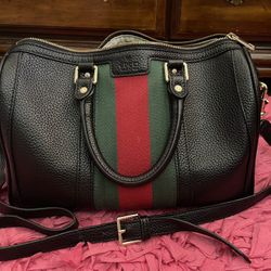 Gucci Boston Bag With Crossbody Strap 