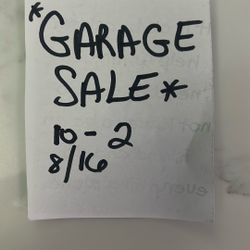Garage Sale 8/16/25 10:00am-3:00 41 Martin rd s Bethpage 
