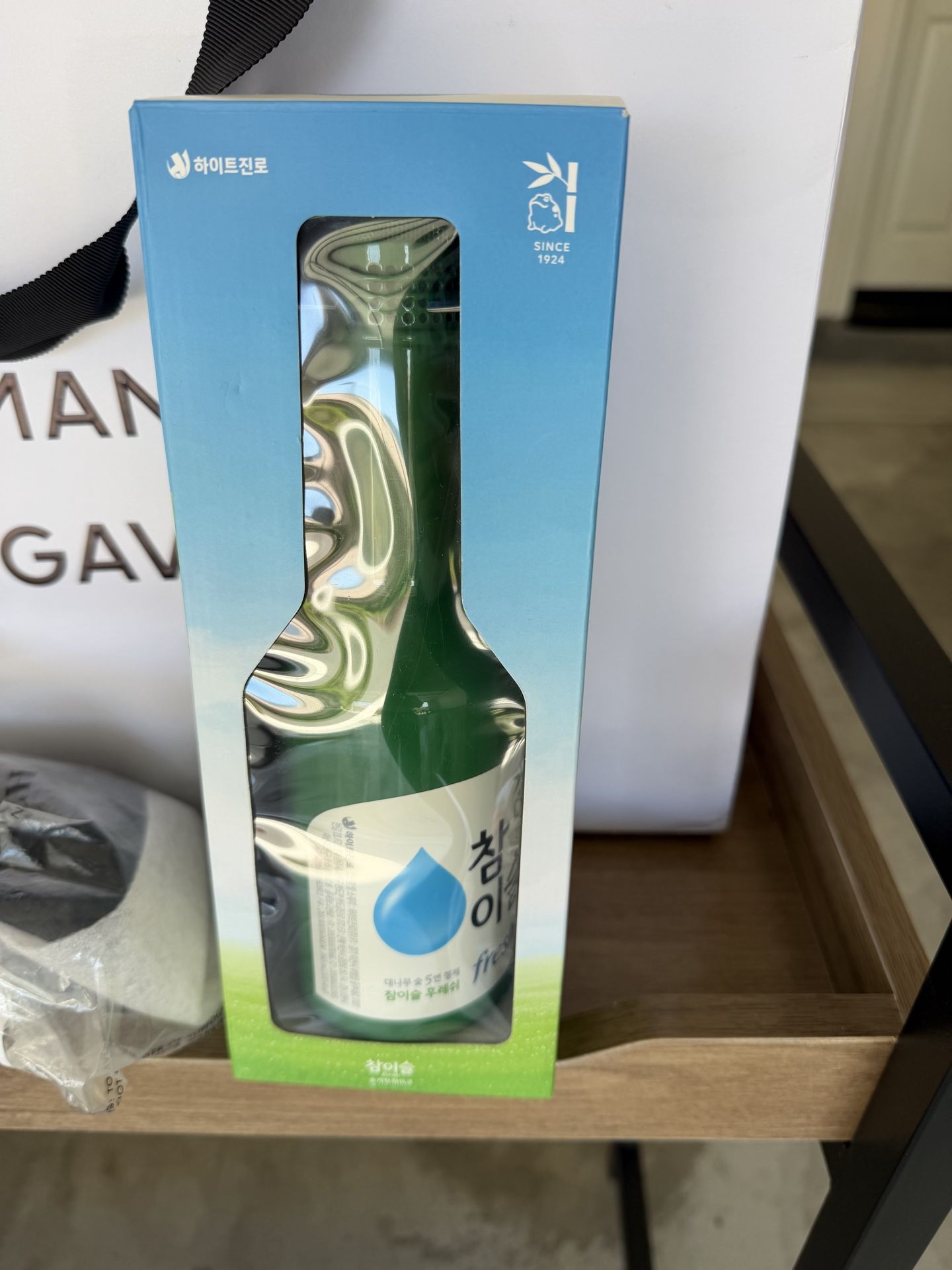 Jinro fresh soju karaoke microphone