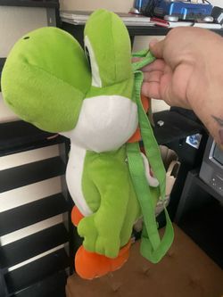 Yoshi plushie backpack